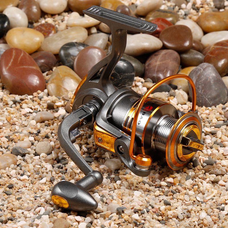 Debao Gulungan Pancing DB3000A Metal Fishing Spinning Reel - Gold