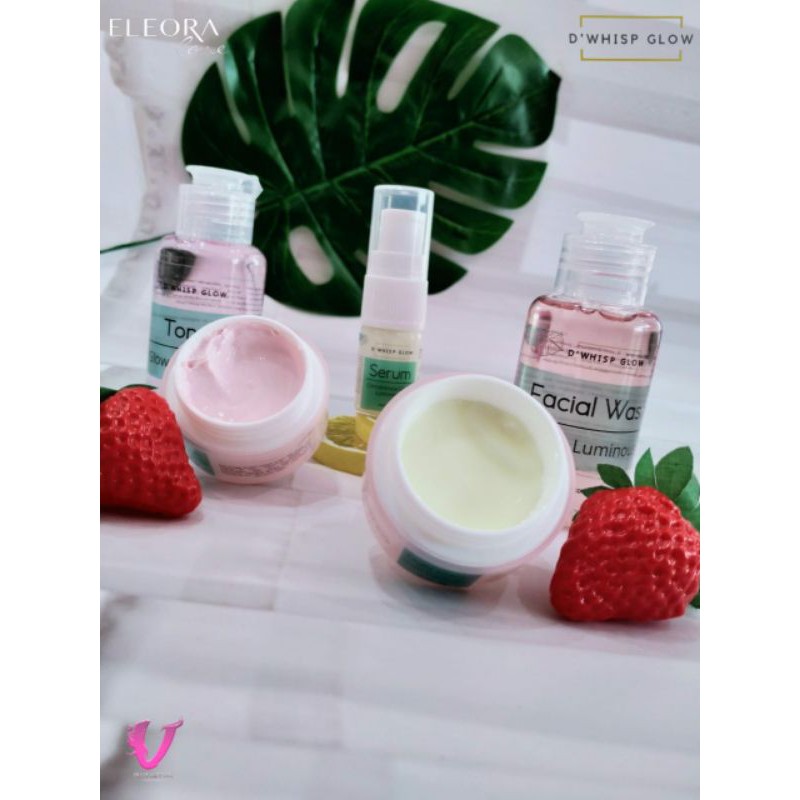 ELEORA D'WHIPS GLOW GLOW LUMINIOUS/ BRIGHTENING ELEORA SKINCARE BPOM ORIGINAL 100%