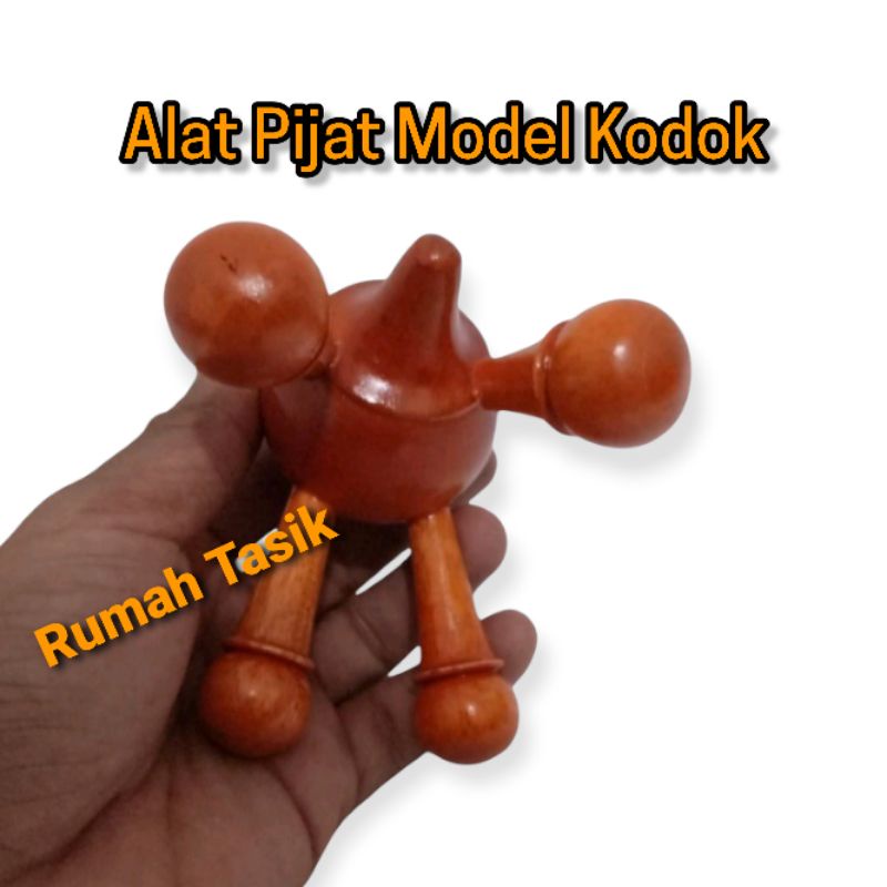 Alat Pijat Pijit Totok Urut Model Katak Bahan Kayu