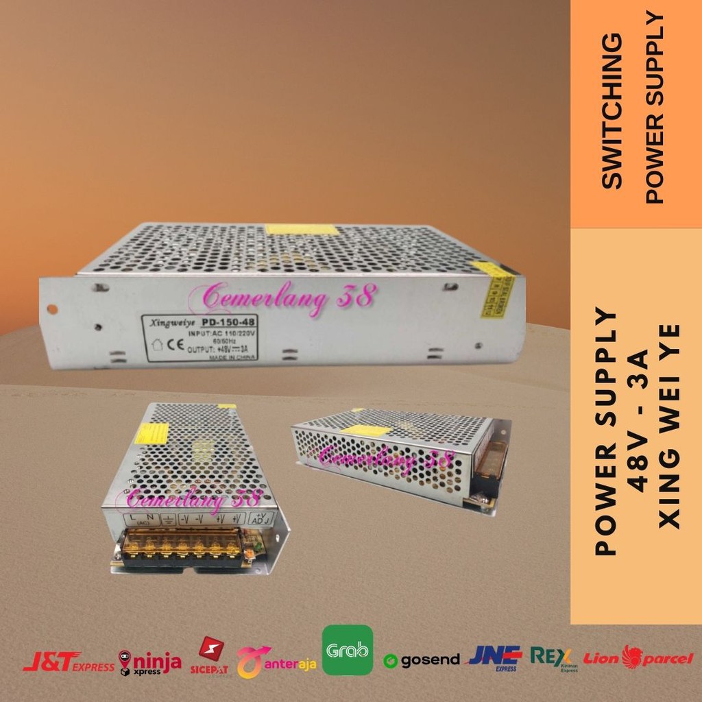 Switching Power Supply 48V 3A / Switching Adaptor Jaring AC DC 48 V 3 A