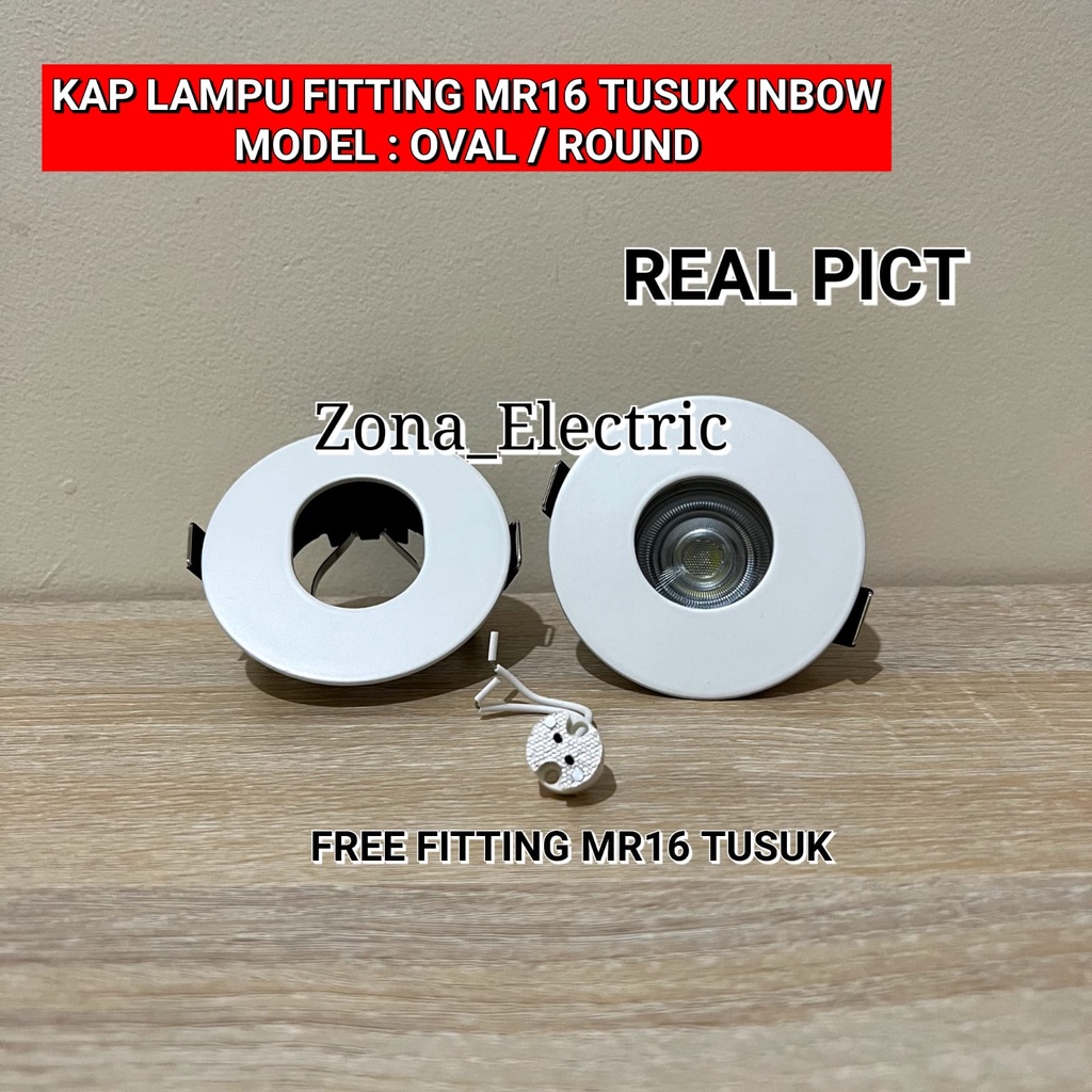 KAP LAMPU FITTING MR16 TUSUK PINHOLE DOWNLIGHT HALOGEN RUMAH LAMPU