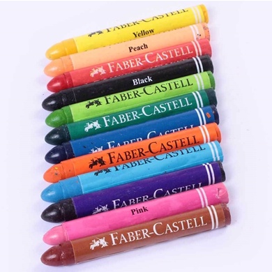 Faber-Castell Wax Crayon 12 Jumbo