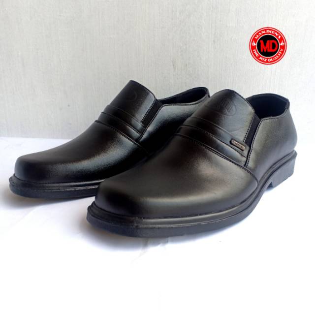 Mandiens SJ.124 Sepatu Pantofel Pria Bahan Kulit Sapi Asli Original Medali Export Quality