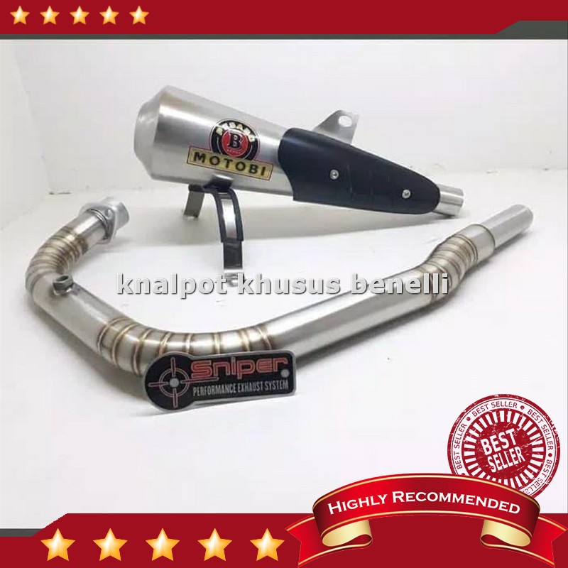 Sale Knalpot Benelli motobi 200 evo 200 efi fullsett Berkualitas