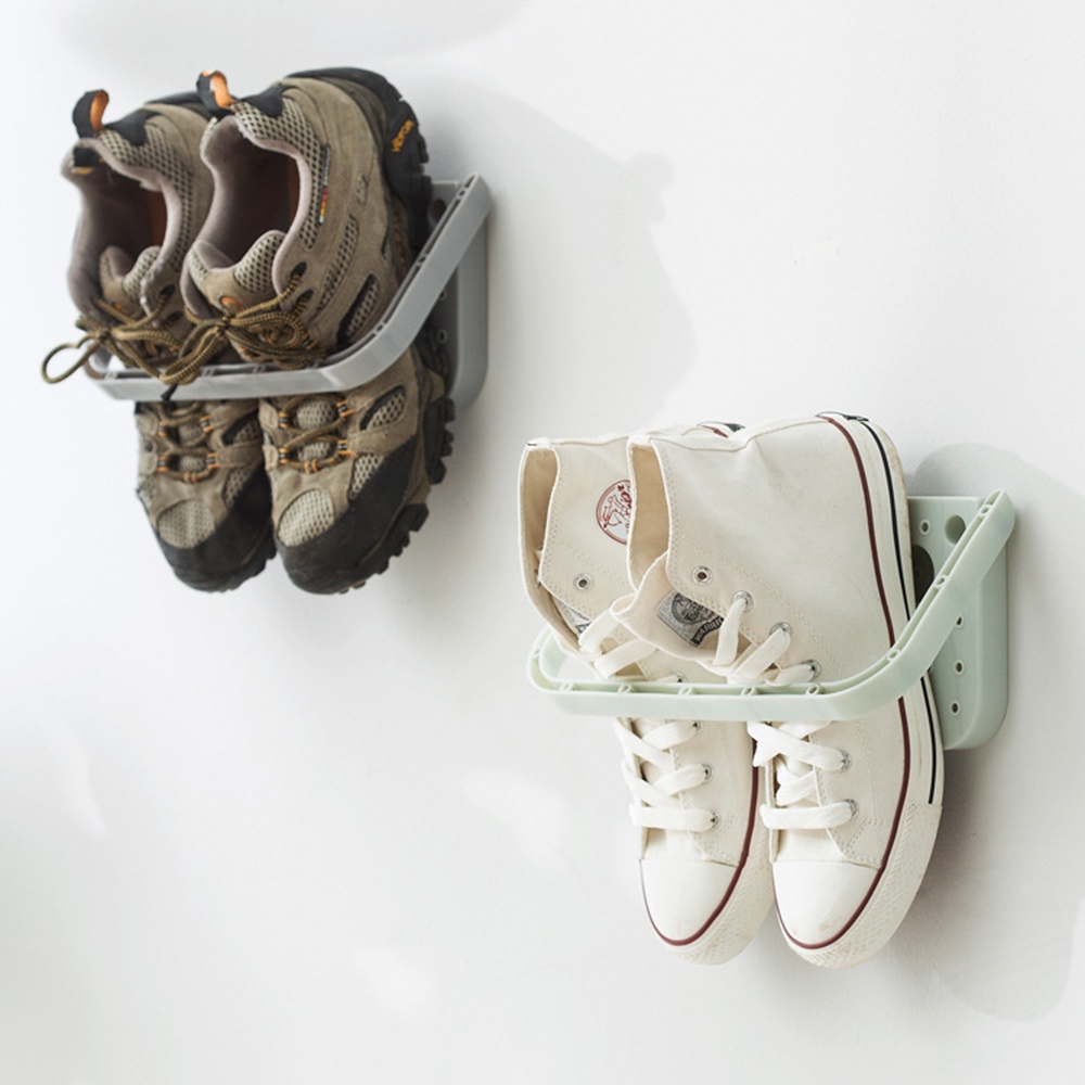 Rak hanger Sepatu Sandal Model Serba Guna, Ditempel Pada Dinding