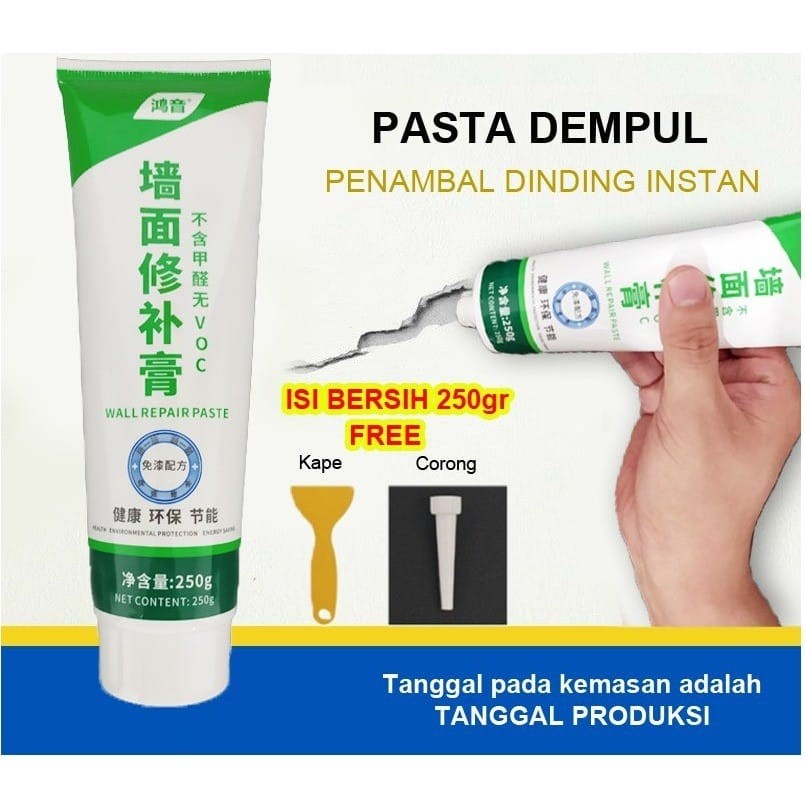 pasta magic wall penambal dinding dempul anti rontok retak air