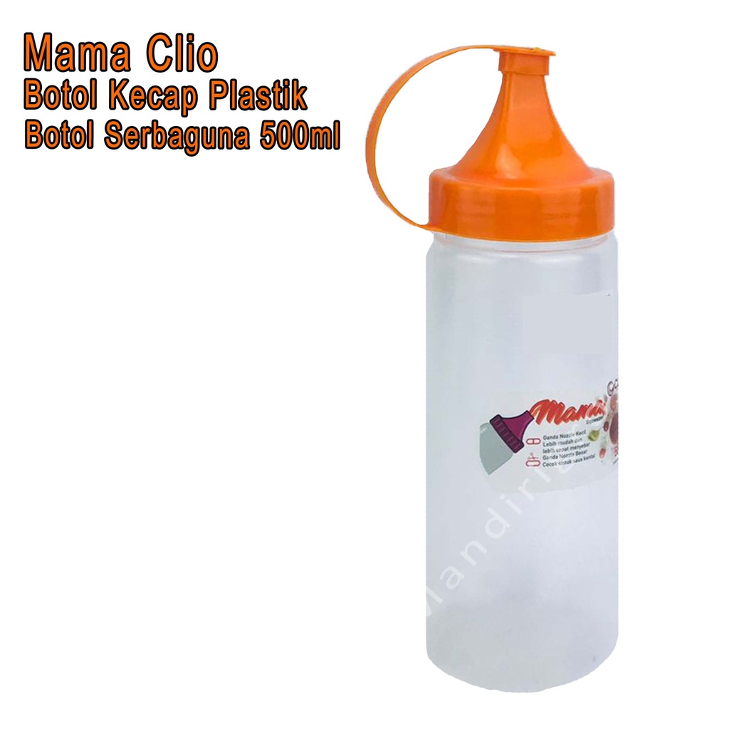 Botol Kecap plastik *Mama Clio * Hijau 1044 * 500ml