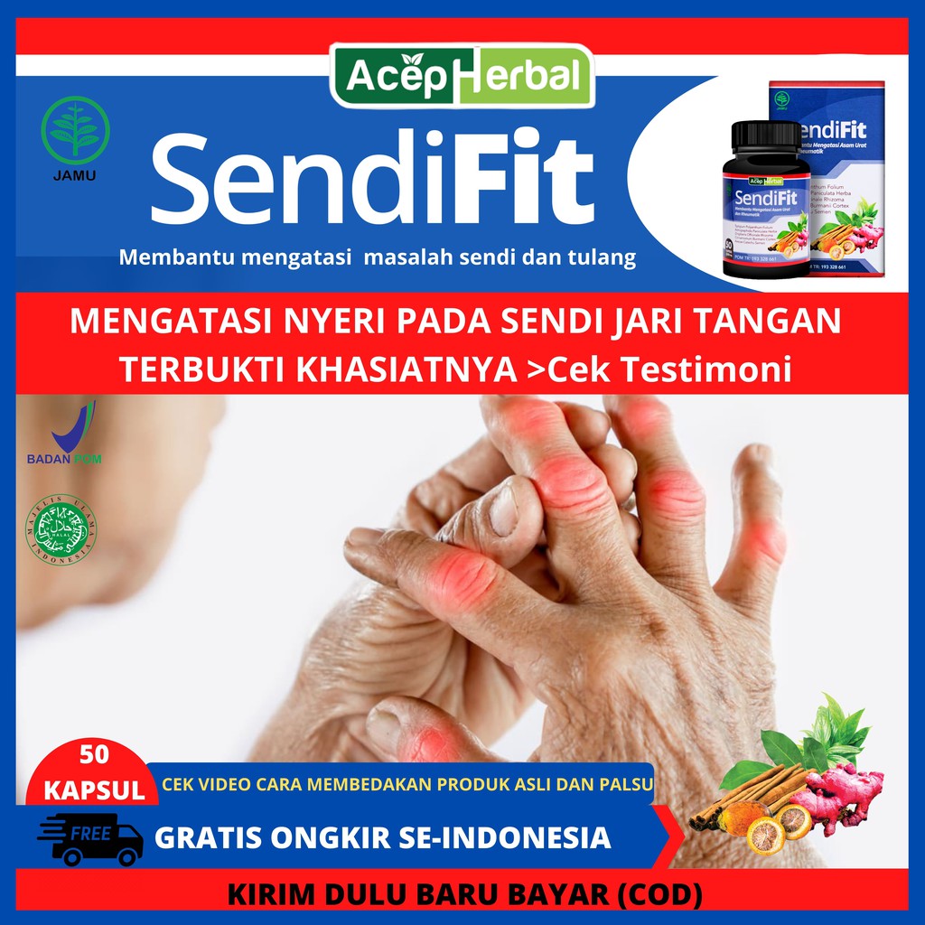 Obat Herbal Jari Tangan Kaku Dan Sakit Susah Ditekuk Obat Trigger Finger Sendifit Bpom Dan Halal Shopee Indonesia