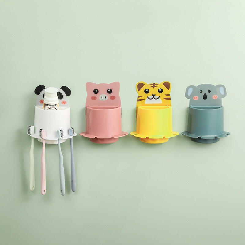 MurmerOfficial R400 Tempat Sikat Gigi odol Karakter Organizer Tempel Dinding Kosmetik Toilet The Little Things Holder