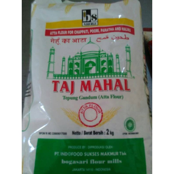 

Ds11D0 Tepung Gandum (Atta Flour) 2 Kg - Taj Mahal G6040B