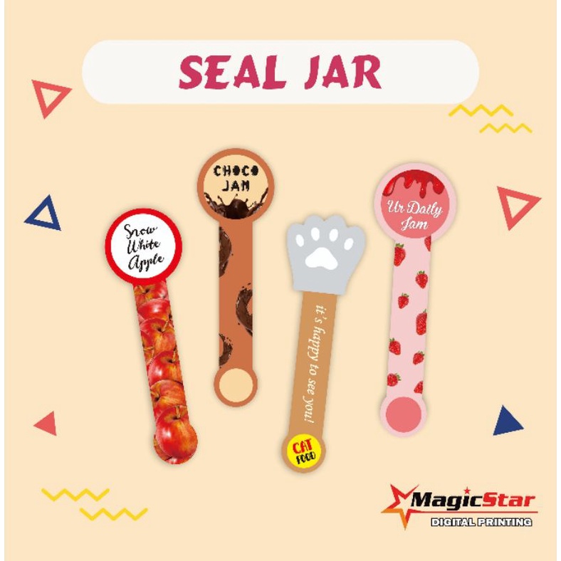 

Seal Jar Segel Botol Toples Stiker Tutup Botol Jar Toples Kemasan Kue Selai Butter