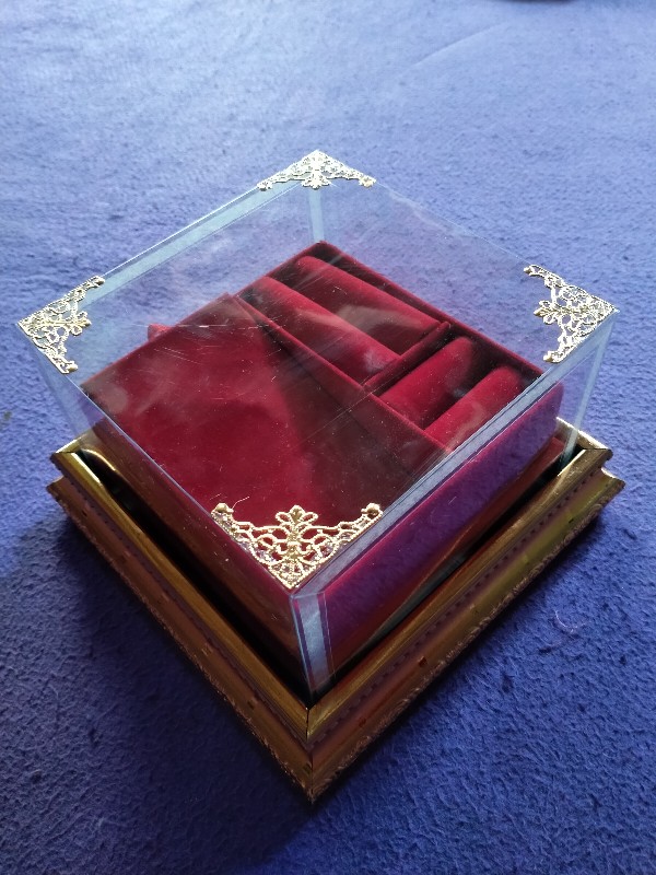 Kotak Cincin Gelang Kalung Frame Tutup Mika Untuk Seserahan/ Lamaran Fcgk