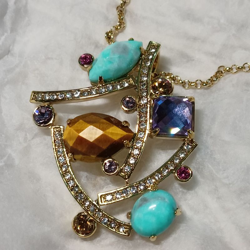 Sunny Turquoise Pendant Necklace