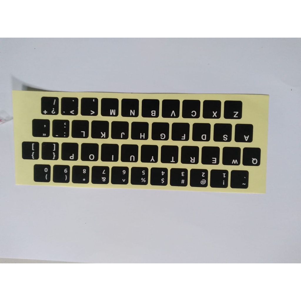 Sticker Keyboard english internasional qwerty abjad bahasa indonesia