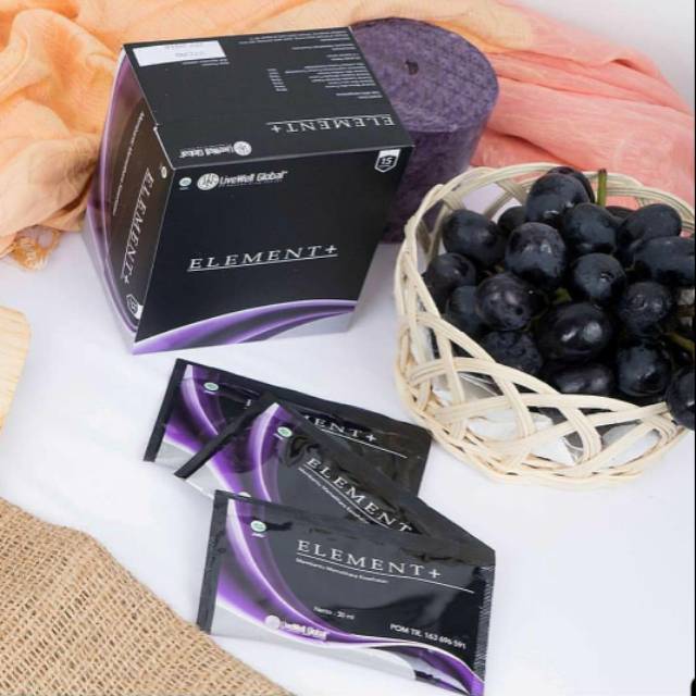 ELEMENT PLUS Antioksidan Resveratrol Imun Tubuh Blueberry Suplemen Vitamin Livewell Global LWG