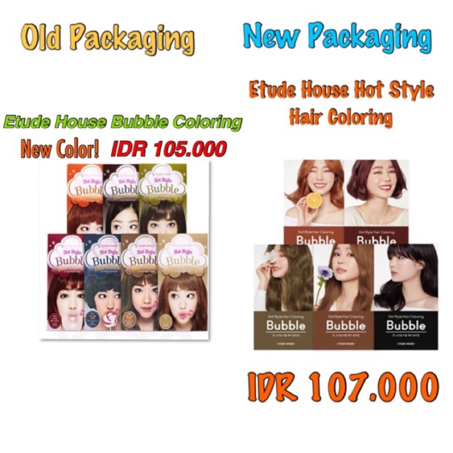 Promo Etude  House  Bubble Hair Color Coloring Semir 