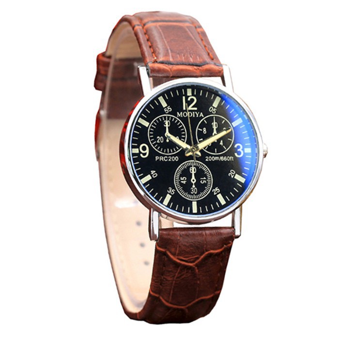 ✅COD J-109 Jam Tangan Pria Geneva Leather Quartz