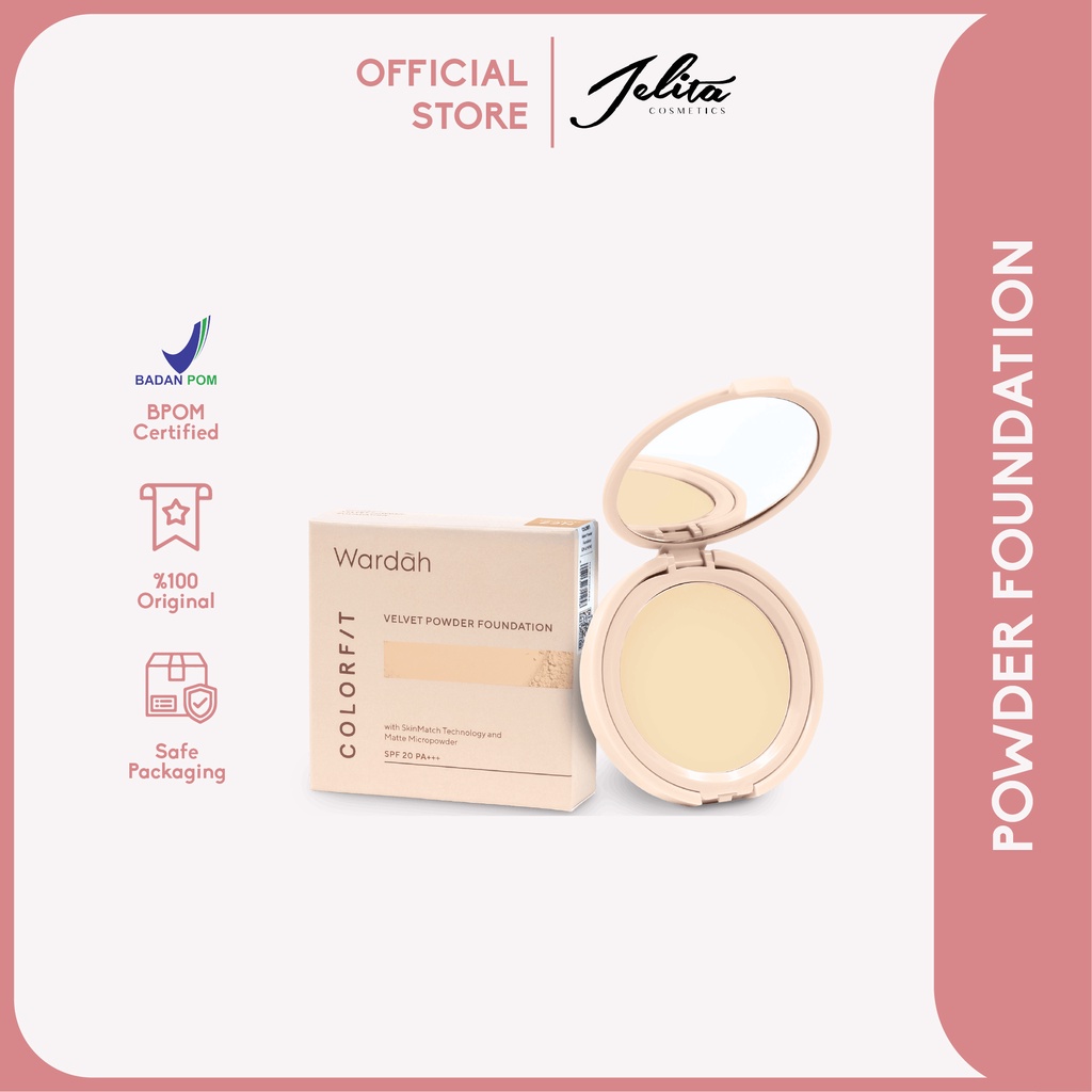 Wardah Colorfit Velvet Powder Foundation (TWC)