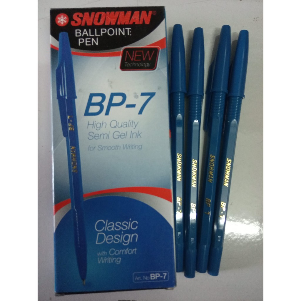 

PULPEN SNOWMAN BP-7 BIRU