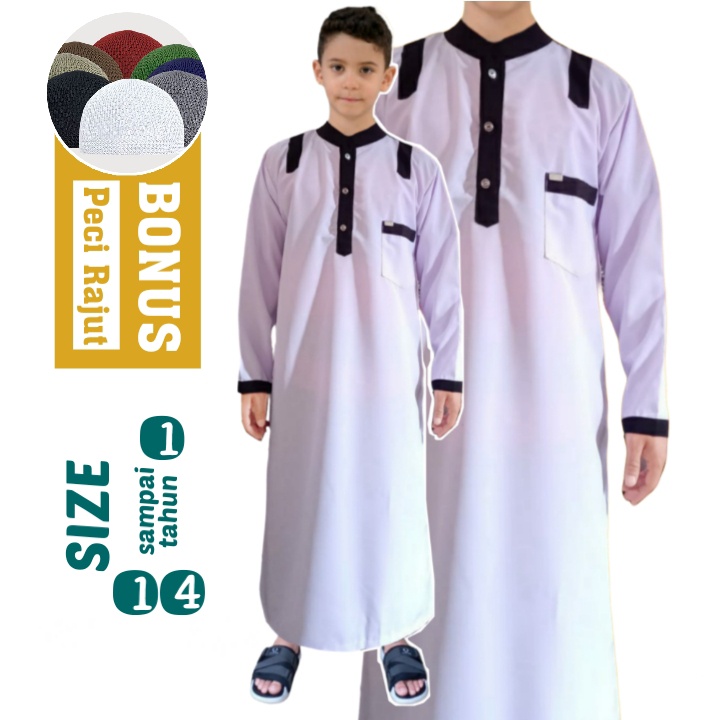 AL-HAFIDZ jubah anak laki usia 1-14 Tahun gamis anak premium new trendz