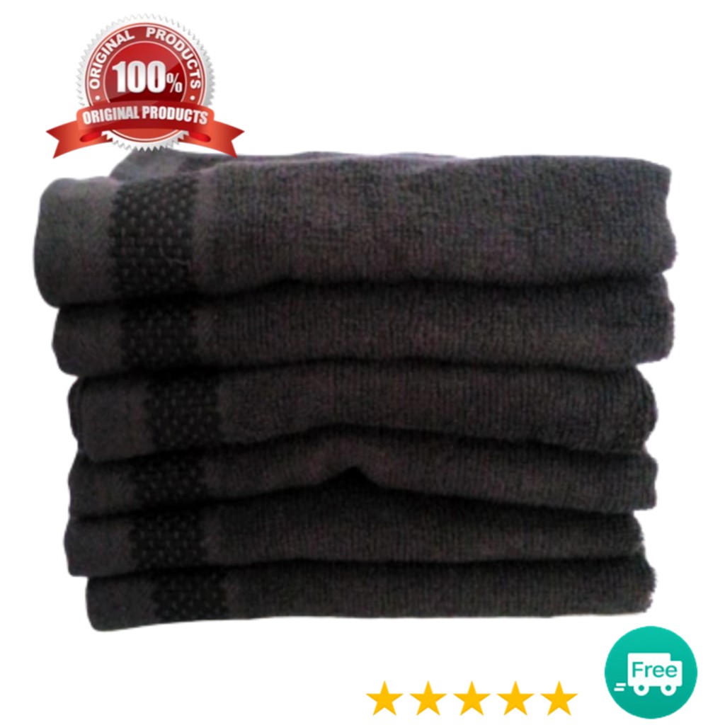 Handuk Salon Polos Hitam 30x70 Handuk Hitam Handuk Handuk Salon Polos Hitam 30x70 Handuk Hitam Handuk