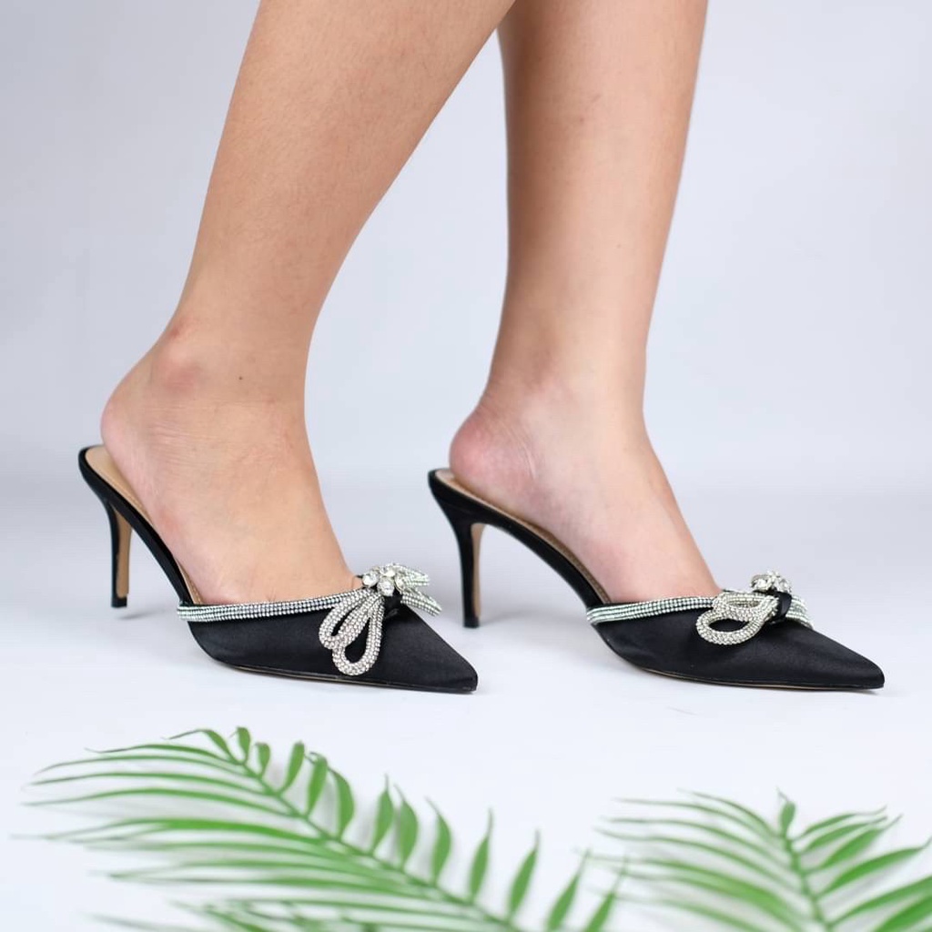 [7.7 Boombastis Sale⚡] - SEPATU WANITA MM MULES HIGH HEELS MMS001 PREMIUM IMPORT