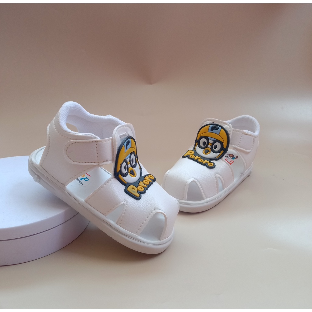 SEPATU SANDAL BUNYI USIA 1-3 TAHUN ANAK BAYI LAKI LAKI  / SEPATU SANDAL ANAK COWOK BALITA MURAH SANDAL BABY KEREN- SS-PORORO