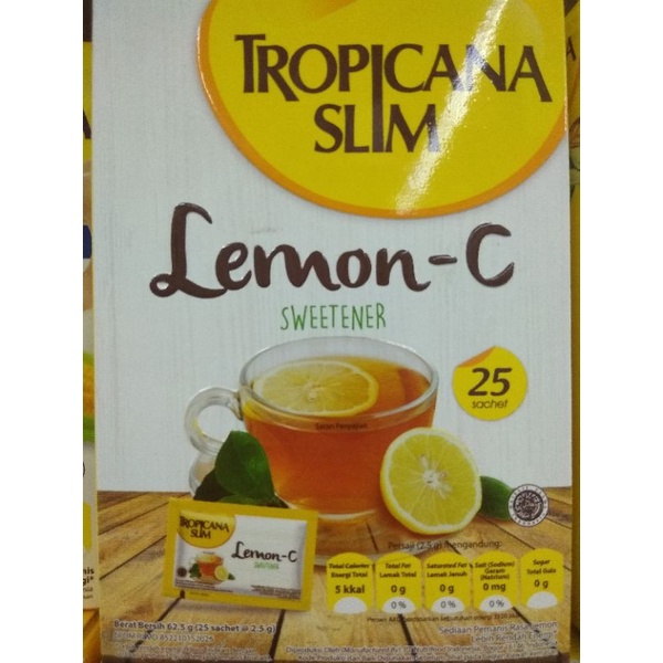 

Tropicana Slim Lemon - C Sweetener 25 Sachet