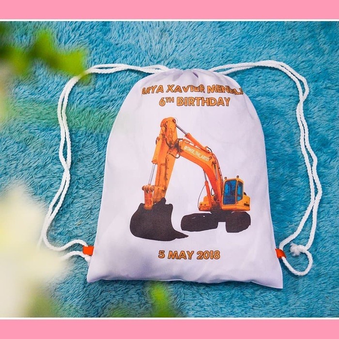 

✨ BISA COD ✨ Tas Ransel Serut Drill ukuran 35x40 cm