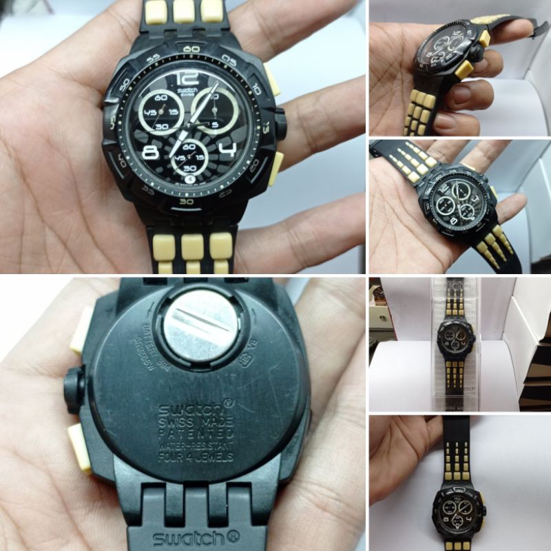 SWATCH JAMES BOND 007 "Domminic Greene" Quantum Of Solace (SUIB402) New jam tangan bekas