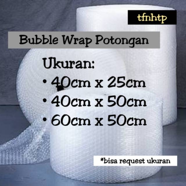 

Bubble Wrap Potongan Ecer 40cm dan 60cm