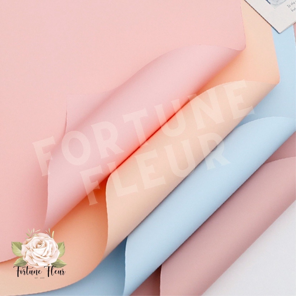 

AB ( 5 lembar ) Kertas Buket Bunga Polos waterproof MURAH KOREA | flower wrapping paper KOREAN WRAPPING FLOWER