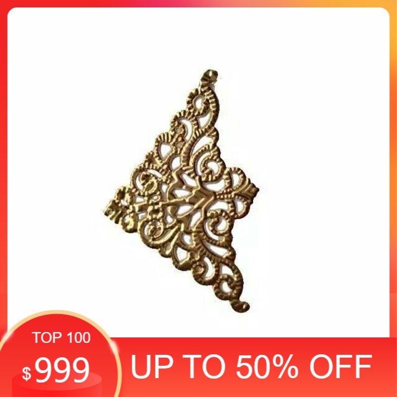 Ornamen Charm sudut hantaran warna emas gold - siku hiasan mahar  hiasan sudut  fogora