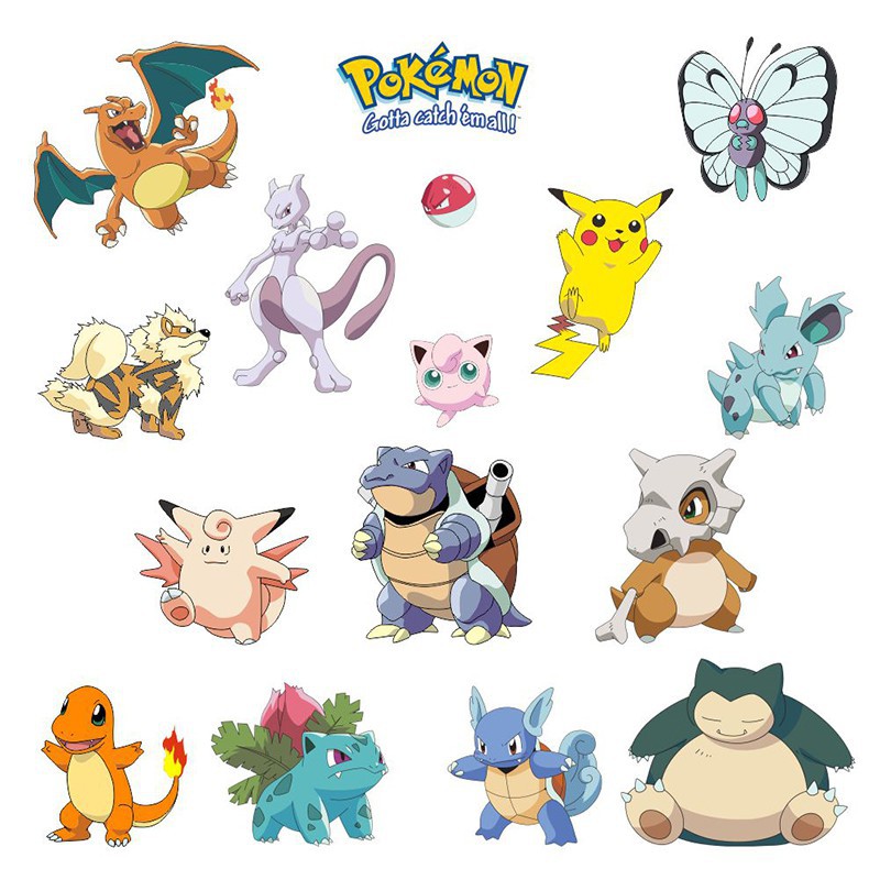 Pocket Monster Wall Stickers Decals Home Decor Wall Poster For