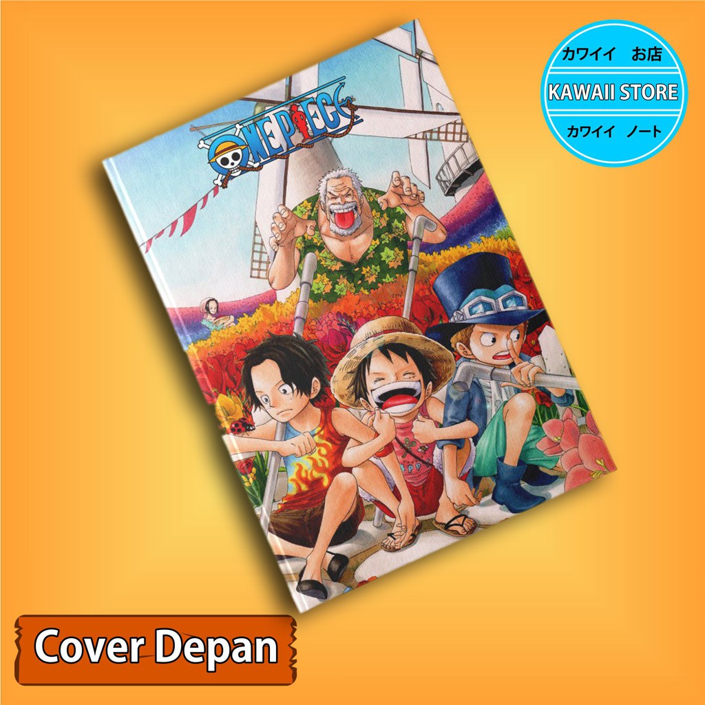 

Notebook / Pocket book Hard Cover Anime One Piece ACE LUFFY SABO uk A5 & A6 / Notes Book