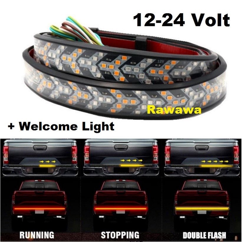 Lampu LED BAGASI PANAH mobil running sein drl 12-24 Volt 1.2M 120CM