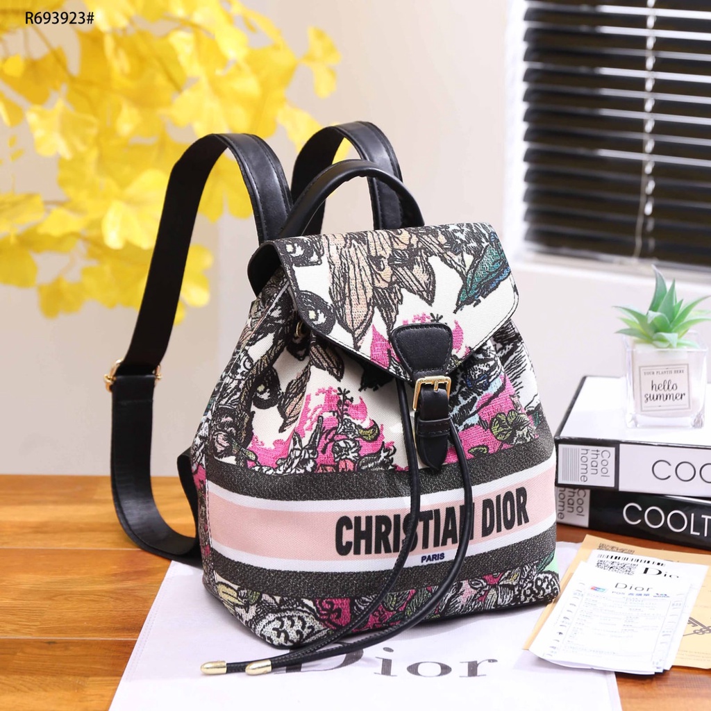 CD Bucket Backpack Multicolor Embroidery R693923