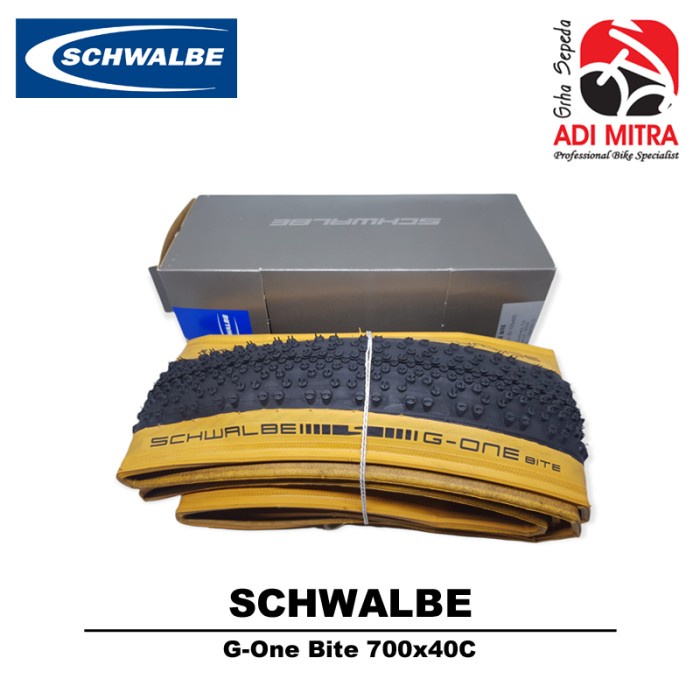 Schwalbe G-One Bite 700x40C Kevlar Tire Ban Luar Sepeda Gravel