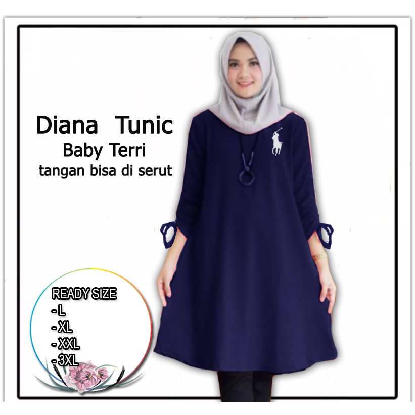 Diana Tunik - Central Grosir Fashion (CGF) - Ukuran L-3XL - Matt Baby Terri