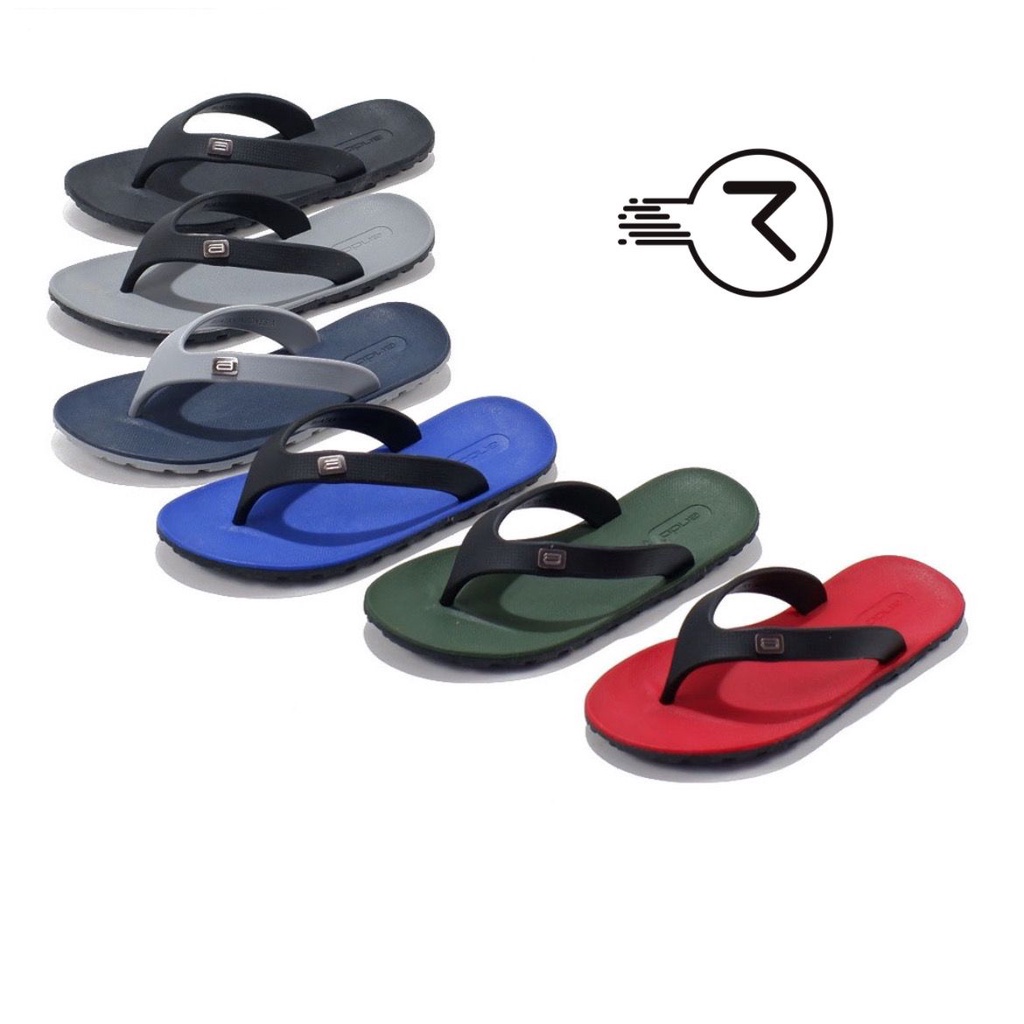 Sandal jepit pria kasual ando original sandal karet pria