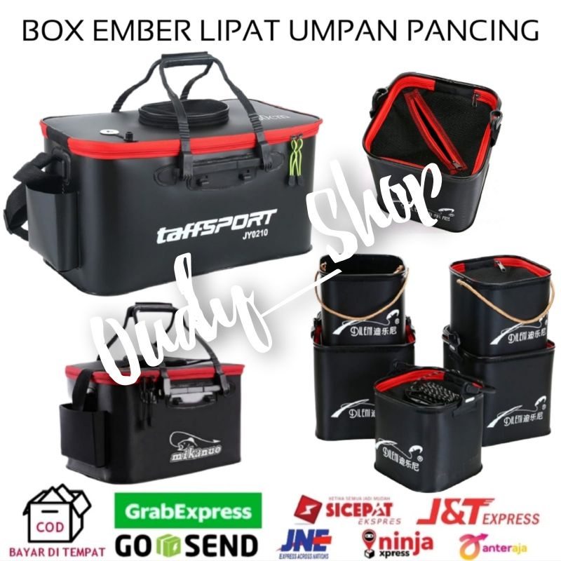 Ember Terpal Lipat Box Mancing Umpan Pancing Praktis