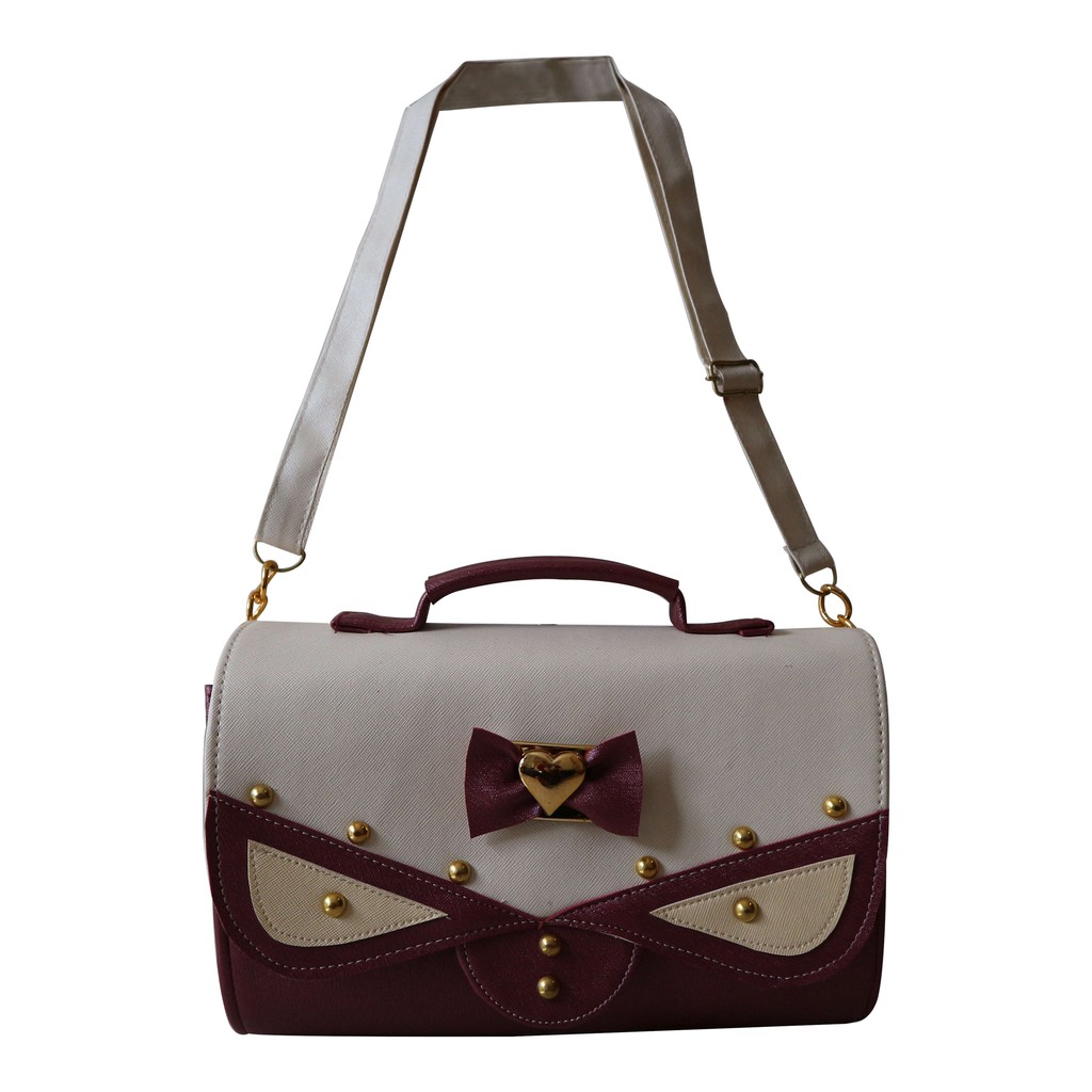 Tas Selempang Perempuan Slingbag Oval Hangout Travel Piknik Mewah Cute