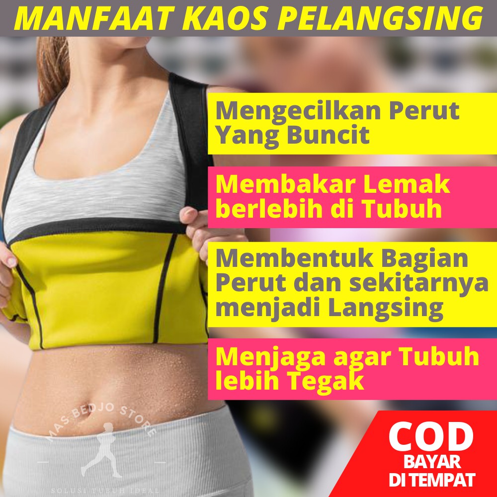 KORSET DIET PELANGSING PENGECIL PERUT WANITA DAN PRIA HOT SHAPERS BAJU SENAM HG03