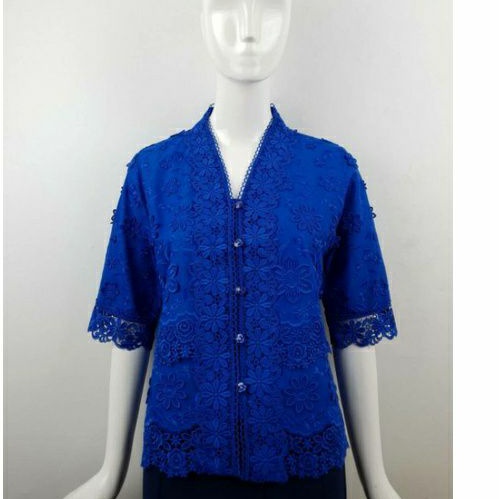 kebaya kartini PINK BOUTIQUE baru bahan katun timbul full