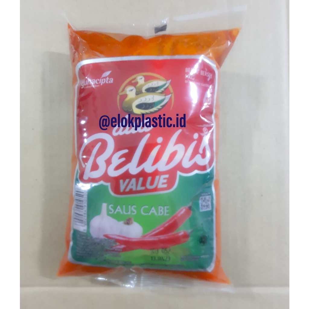 

BOOMM, HARGA PROMO.....!!!!! Saus Cabe Dua Belibis Kemasan Refill 1 kg