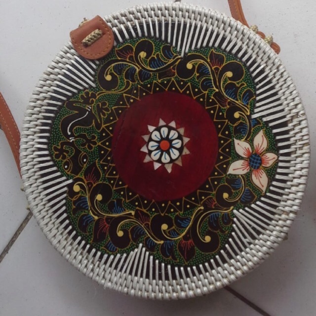Tas Ate Bali Lotus Putih Atte Bag Bali White Lotus