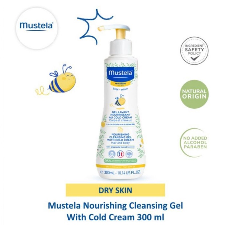 MUSTELA Nourishing Cleansing Gel Hair and Body 300ml