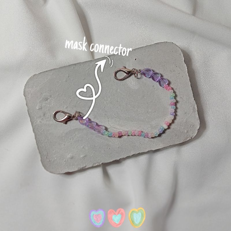 konektor masker love|konektor hijab|konektor masker manik manik