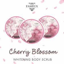 FAMEUX WHITENING BODY SCRUB CHERRY BLOSSOM - 250ML