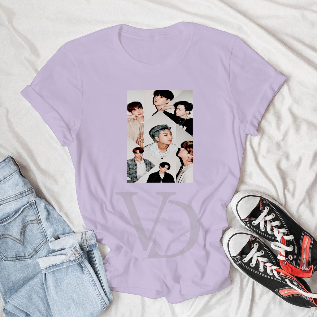 BAJU KAOS BTS DYNAMITE MEMBER TEE WANITA PRIA LENGAN PENDEK / KAOS JUMBO / KAOS TUMBLR